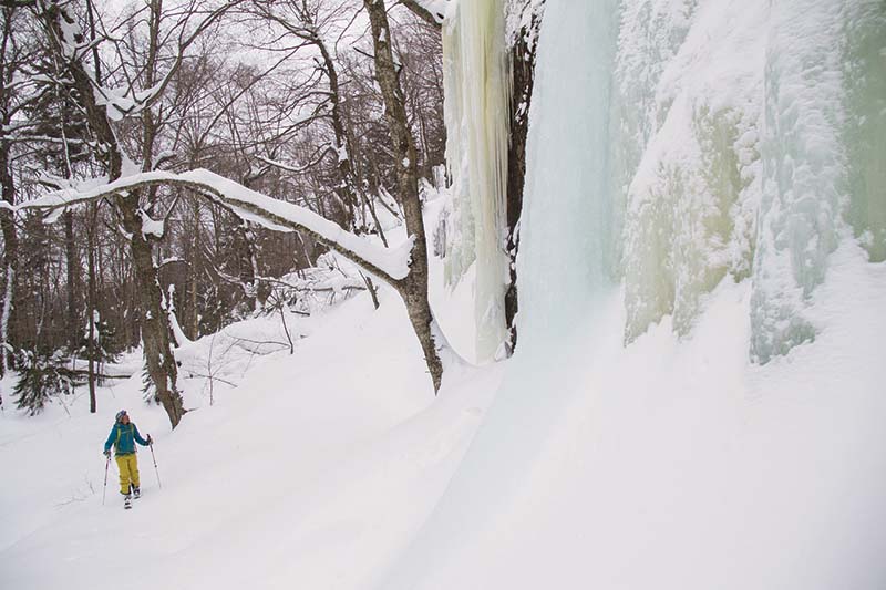 skier in snow