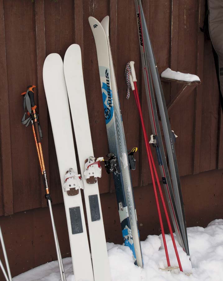 skier in snow