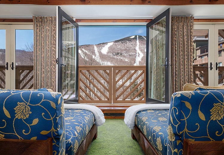 Spa interior with view of mountains