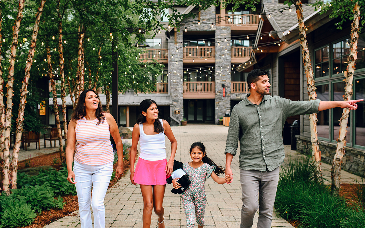 A family walking