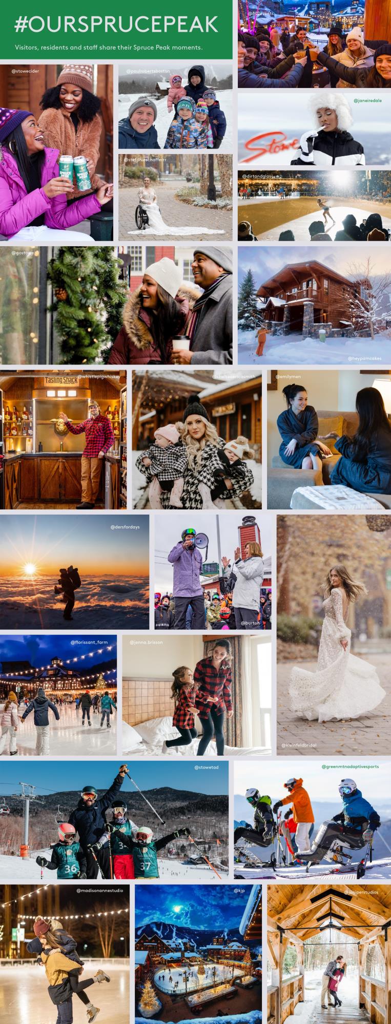 A collage of user submitted photos