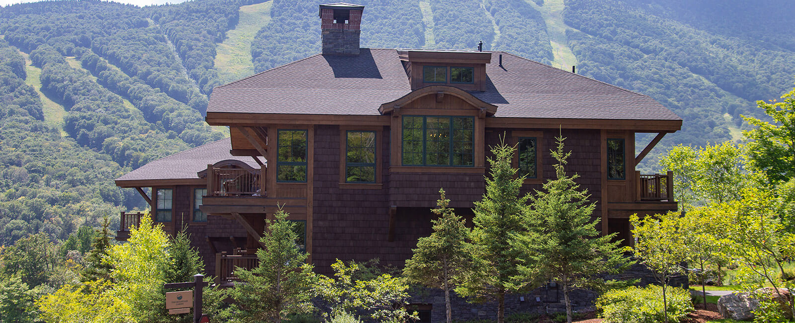 Large Luxurious four bedroom slopeside homes with approximately 3,000 sf of living space, designed in a “Vermont Alpine” style.