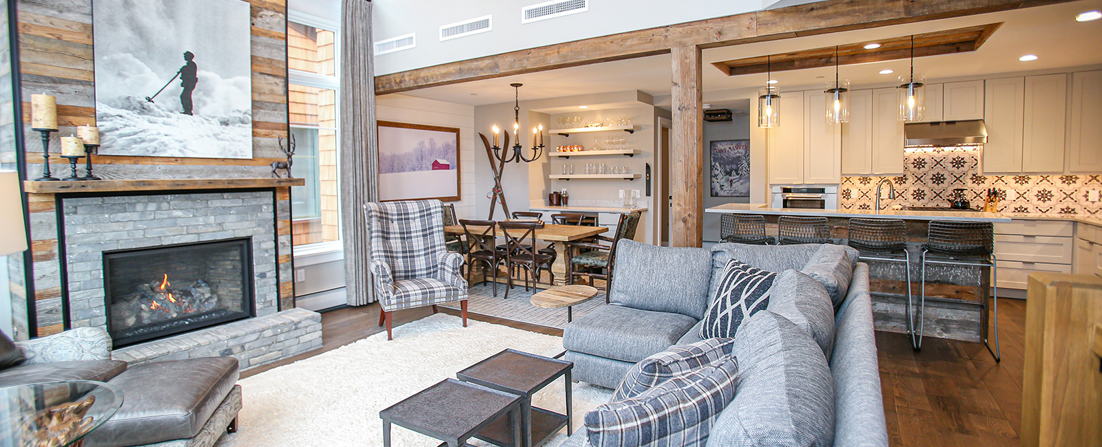 The modern and elegant Village Townhomes, located just 50 yards from the ski school and adventure center, provide convenient access to the renowned skiing at Stowe and the Village center.