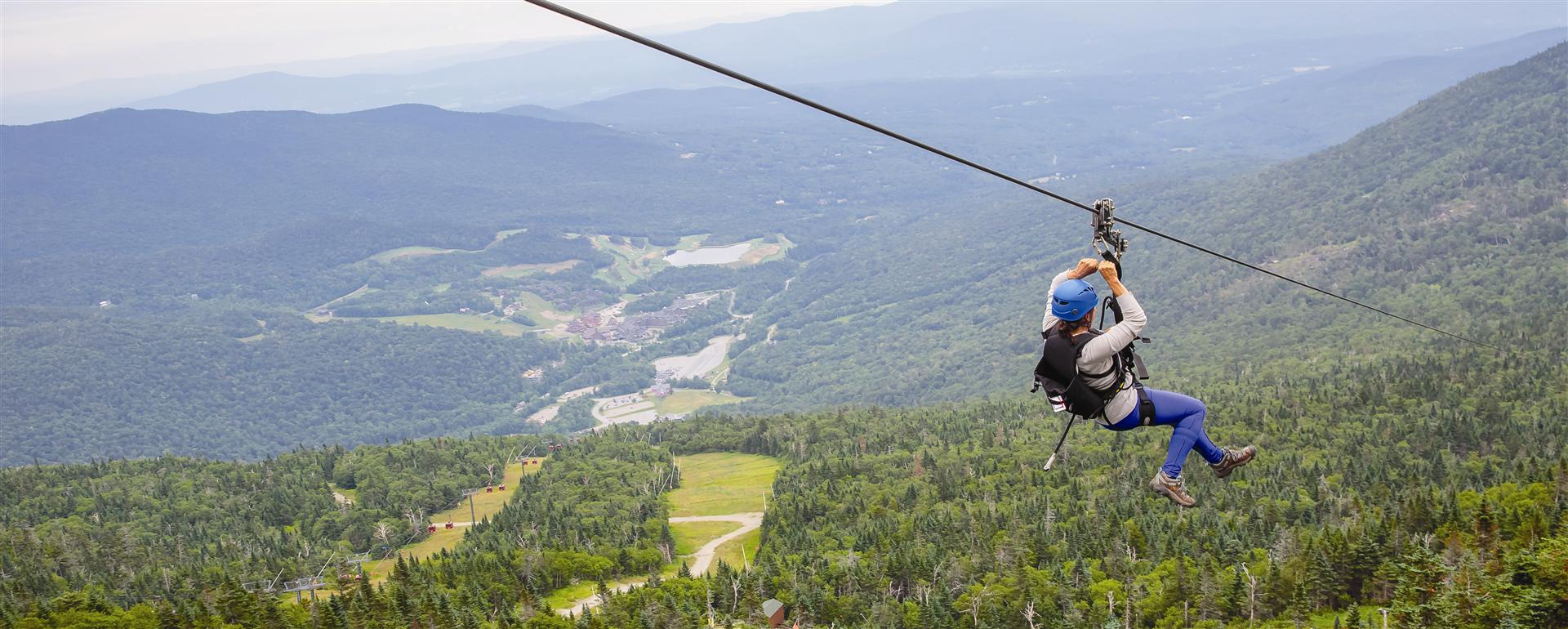 Ziplining in Stowe, VT | Spruce Peak at Stowe | Vermont Zip Line Tours