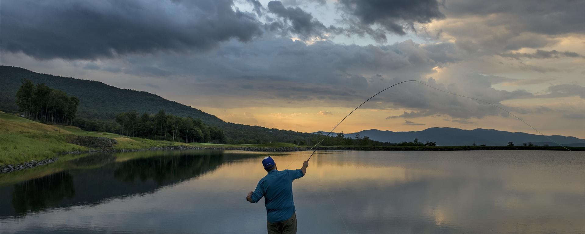 Fishing in Stowe, VT, Spruce Peak